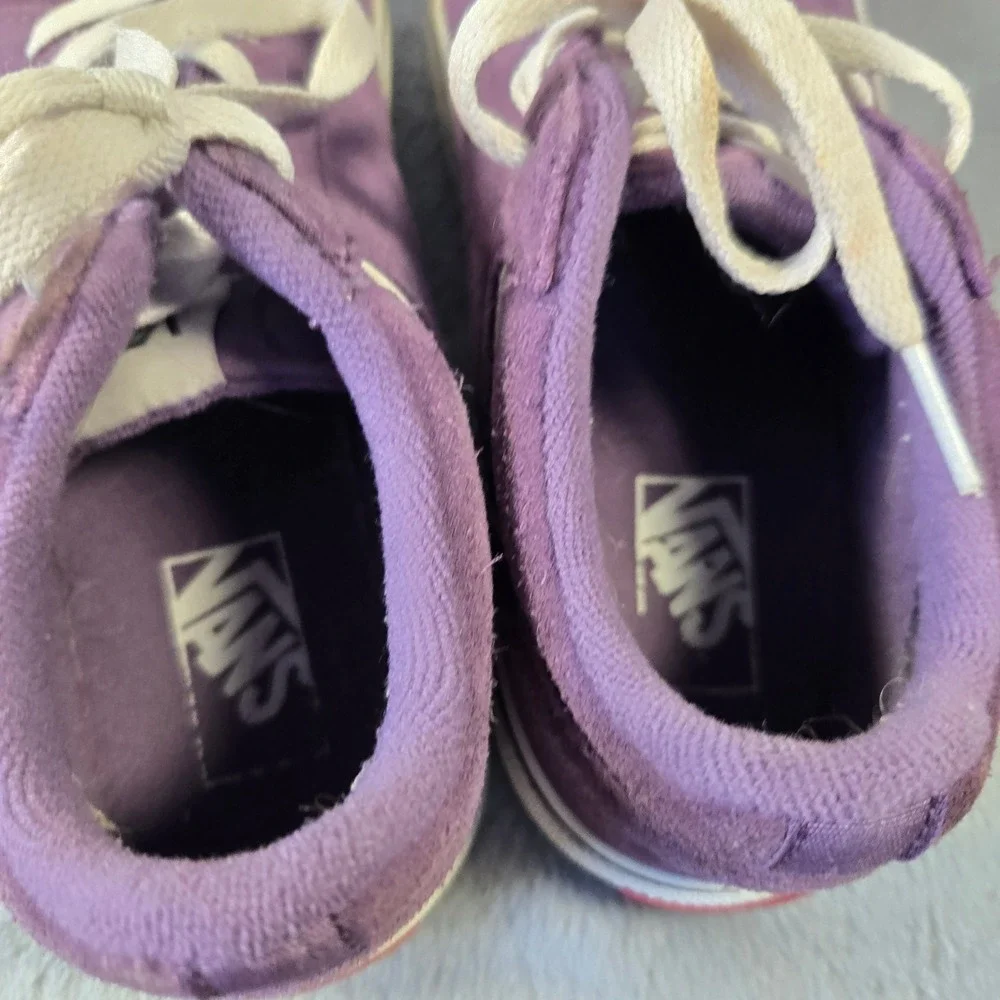 Vans Missy Purple Suede Low Top Platform Sneakers Kids Size‎ 3.0 721356
